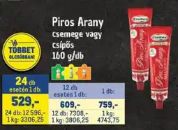 Metro Unilever piros arany csemege vagy csipos ajánlat