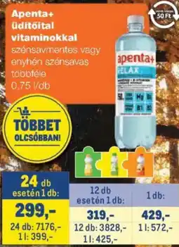 Metro Apenta+ üdítőital vitaminokkal ajánlat