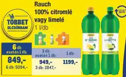 Metro Rauch citromlé vagy limelé ajánlat