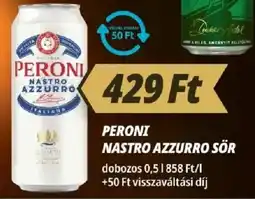 Príma Peroni Nastro azzurro sör ajánlat