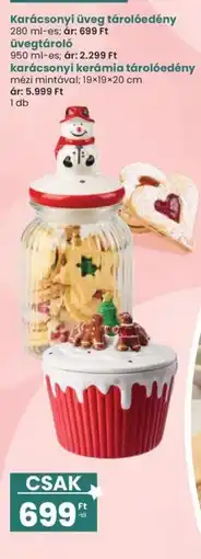 Interspar Karácsonyi üveg tárolóedény ajánlat