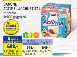 Metro Danone Actimel joghurtital ajánlat