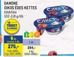 Metro DANONE Oikos Édes Kettes ajánlat