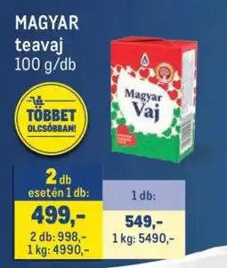 Metro Magyar teavaj ajánlat