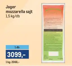 Metro Jager mozzarella sajt ajánlat