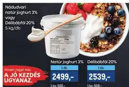 Metro Nádudvari natúr joghurt 3% vagy Délibábföl 20% ajánlat