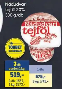 Metro Nádudvari TEJFÖL 20% ajánlat