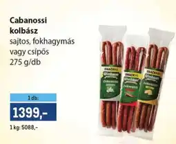 Metro Cabanossi kolbász ajánlat