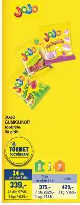 Metro JOJO GUMICUKOR ajánlat