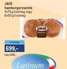 Metro Jaus hamburgerzsemle ajánlat