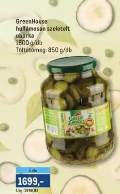Metro GreenHouse hullámosan szeletelt uborka ajánlat