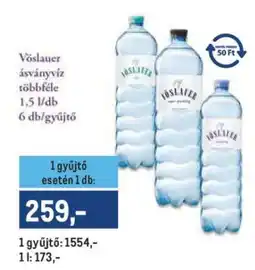 Metro Vöslauer ásványvíz ajánlat