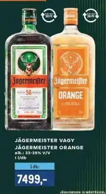 Metro JÄGERMEISTER VAGY JÄGERMEISTER ORANGE ajánlat