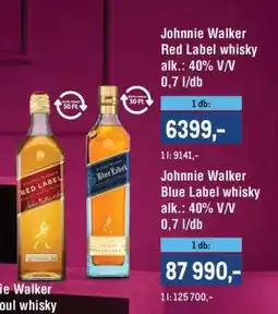 Metro JOHNNIE WALKER Red Label Whisky ajánlat