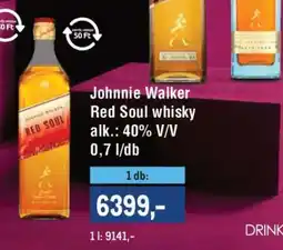 Metro Johnnie Walker Red Soul whisky ajánlat