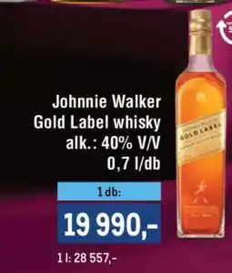 Metro Johnnie Walker Gold Label whisky ajánlat