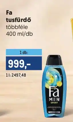 Metro Fa tusfürdő ajánlat