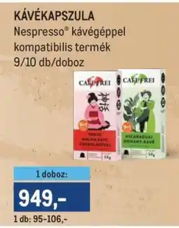Metro Kávékapszula ajánlat