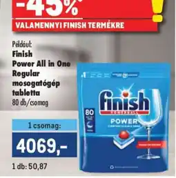 Metro Finish Power All in One Regular mosogatógép tabletta ajánlat