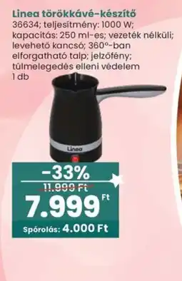 Interspar Linea törökkávé-készítő ajánlat