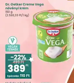 Interspar Dr. Oetker Creme Vega növényi krém ajánlat