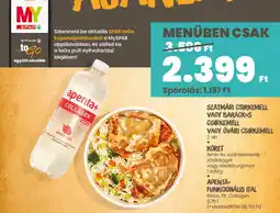 Interspar Szatmári csirkemell vagy barackos csirkemell + köret + Apenta ajánlat