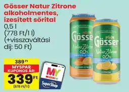 Spar Gösser natur zitrone ajánlat