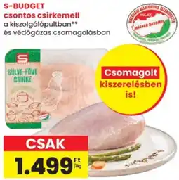 Spar S-budget csontos csirkemell ajánlat