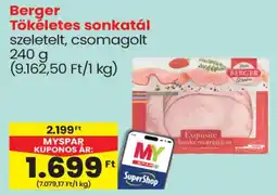 Spar Berger tökéletes sonkatál ajánlat