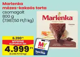 Spar Marlenka mézes-kakaós torta ajánlat