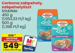 Spar Cerbona zabpehely ajánlat