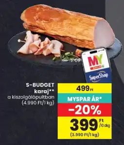 Spar S-Budget karaj ajánlat