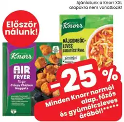Spar Knorr normál alap, főzős és gyümölcsleves ajánlat