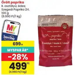 Spar Szegedi paprika ajánlat