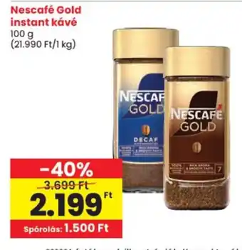 Nescafe gold instant kávé