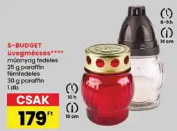Spar S-Budget üvegmécse ajánlat