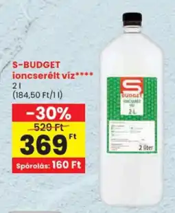 Spar S-budget ioncserelt viz ajánlat