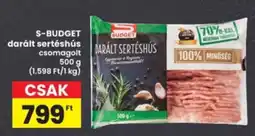 Interspar S-budget darált sertéshús ajánlat