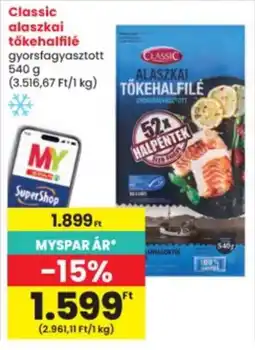 Interspar Classic tőkehalfilé ajánlat