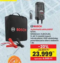 Interspar Bosch automata akkutöltő ajánlat