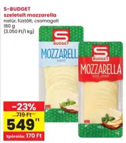 Interspar S budget mozzarella ajánlat