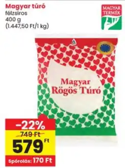 Interspar Magyar rögös túró ajánlat