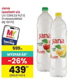 Spar jana ízesített víz ajánlat