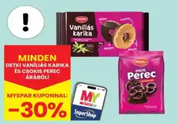 Spar Detki vaníliás karika és csokis perec ajánlat