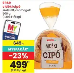 Spar spar vidéki cipó ajánlat