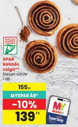 Spar spar kakaós csiga ajánlat