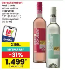 Interspar Gere&Schubert rosé cuvée ajánlat