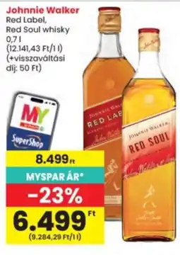 Interspar johnnie walker red soul whisky ajánlat