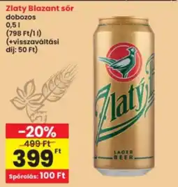 Interspar Zlaty Blazant sör ajánlat