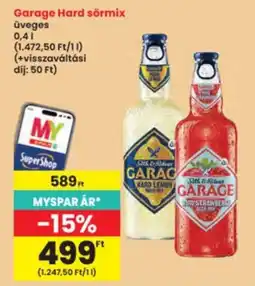 Interspar Garage hard sörmix ajánlat
